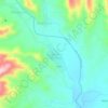 Mapa topográfico Canasmoro, altitude, relevo