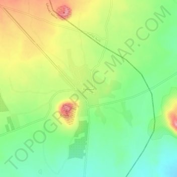 Mapa topográfico Mas'hara, altitude, relevo