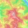 Mapa topográfico Sobreda, altitude, relevo