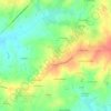 Mapa topográfico La Loge, altitude, relevo