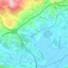 Mapa topográfico São Roque, altitude, relevo