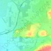 Mapa topográfico Les Chênes, altitude, relevo