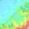 Mapa topográfico کردخیل, altitude, relevo