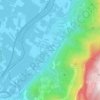 Mapa topográfico La Thuillière, altitude, relevo