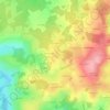 Mapa topográfico L'Hérisson, altitude, relevo