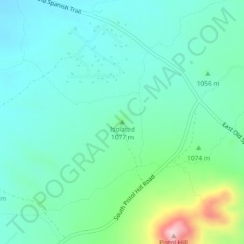 Mapa topográfico Isolated, altitude, relevo