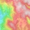 Mapa topográfico Moliachon, altitude, relevo