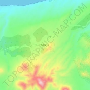 Mapa topográfico Bofareira, altitude, relevo