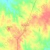 Mapa topográfico Aldeia dos Palheiros, altitude, relevo