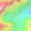 Mapa topográfico Balme de François Blanc, altitude, relevo