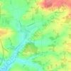 Mapa topográfico Le Breuil, altitude, relevo