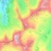 Mapa topográfico Pic de Monestero, altitude, relevo