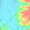 Mapa topográfico Loure, altitude, relevo