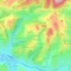 Mapa topográfico La Croix de l'Orme, altitude, relevo
