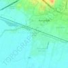 Mapa topográfico Rancaekek Kulon, altitude, relevo