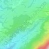 Mapa topográfico La Sapinière, altitude, relevo