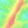 Mapa topográfico Domaine Neuf, altitude, relevo