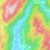 Mapa topográfico Le Châtelet, altitude, relevo