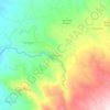 Mapa topográfico Tamblang, altitude, relevo