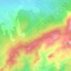 Mapa topográfico Cabassude, altitude, relevo