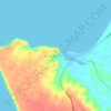 Mapa topográfico Barra do Dande, altitude, relevo