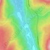 Mapa topográfico Kingsvale, altitude, relevo