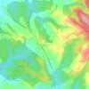 Mapa topográfico Augmontel, altitude, relevo