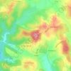 Mapa topográfico Casas Velhas, altitude, relevo