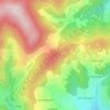 Mapa topográfico Croix du Rocher, altitude, relevo
