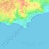 Mapa topográfico Saint-Jacques, altitude, relevo