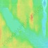 Mapa topográfico Milligan Hills, altitude, relevo