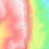 Mapa topográfico Bukit Ngaras, altitude, relevo