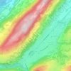 Mapa topográfico Au Mont, altitude, relevo