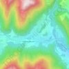 Mapa topográfico Saint-Jeoire, altitude, relevo
