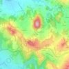 Mapa topográfico Les Champas, altitude, relevo