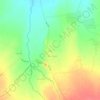 Mapa topográfico Ziveh, altitude, relevo