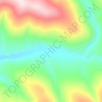 Mapa topográfico Clear Creek, altitude, relevo