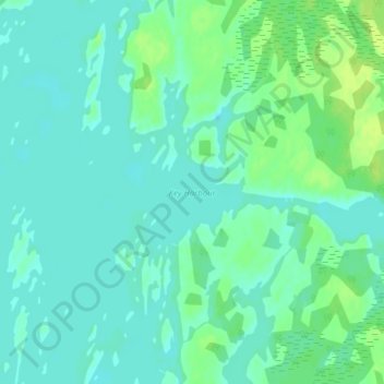 Mapa topográfico Key Harbour, altitude, relevo