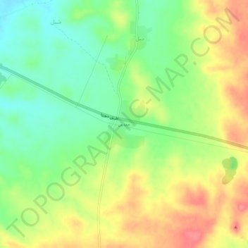 Mapa topográfico Hamdun, altitude, relevo