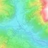 Mapa topográfico Vallouise la Casse, altitude, relevo
