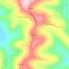 Mapa topográfico Nova Aurora, altitude, relevo