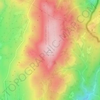 Mapa topográfico Vaires, altitude, relevo