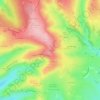 Mapa topográfico Les Justices, altitude, relevo