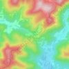 Mapa topográfico La Chevetraye, altitude, relevo