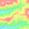 Mapa topográfico Chalamache, altitude, relevo