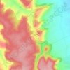 Mapa topográfico Les Grandes Vallées, altitude, relevo