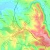 Mapa topográfico Casal da Ladeira, altitude, relevo