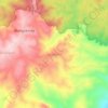 Mapa topográfico Wonotirto, altitude, relevo