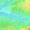 Mapa topográfico Les Sages, altitude, relevo