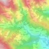 Mapa topográfico Chhatri, altitude, relevo